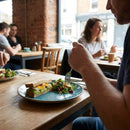 Coupe Plates – Teal 220mm – Semi-Matte Vellum Glaze, Rustic Edge – Commercial Hospitality