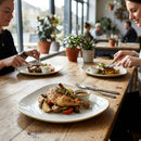 Triangular Plates – 265mm Barley White – Super Vitrified Glaze, Handpainted – Restaurant & Catering