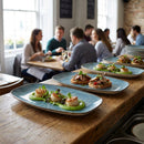 Oblong Plates – 270 x 127mm – Semi-Matte Vellum Glaze, Rustic Edge – Commercial Hospitality