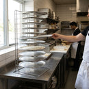 Pizza Pan Stacking Rack – 11 Slot – Heavy Duty Metal – Commercial Kitchen