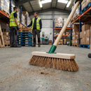 Wooden Broom Head – 12in – Soft Coco | Durable Wood | Commercial Use – Indoor