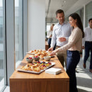 Melamine Platter – 530 x 330mm White – Durable, Curled Edge – Buffet & Catering