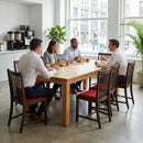 Dining Chairs – Vintage Wood – Durable Construction | Comfortable Seating | Grade Commercial – Indoor