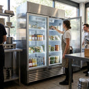 Double Door Fridge – Stainless Steel – Commercial Grade | 600L Capacity – Indoor Use