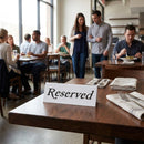 Plastic Reserve Signs – 10 Pack – Double Sided Table Markers – Restaurant, Bar & Cafe Use
