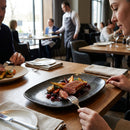 Oblong Chefs Plates – 180 x 101mm – Raw Black Semi-Matte Glaze – Commercial Hospitality