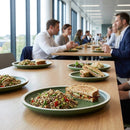 Porcelain Dinner Plates – 240mm Forest Green – Vitrified, Low-Sheen Glaze – Commercial & Home Dining