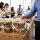 PLA Hinged Deli Containers – 32oz – Plant-Based Compostable – Commercial Food Packaging