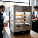 Pizza Warmer Display Cabinet – Rectangular – Rotating Racks, Humidity Control – Commercial Use