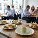 Coupe Plates – 220mm – Durable Porcelain | 12 Pack – Commercial