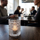 Glass Nightlight Holders – 2.25" / 60mm – Art Deco Design, Machine-Made Glass – Dining & Hospitality