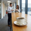 Steelite Charcoal Dapple Saucers – 150mm – Durable Stoneware | 6mm Thickness | Commercial – Indoor