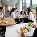 Dinner Plates – 250mm White – Stackable, Space-Saving – Commercial & Home Dining