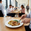 Melamine Dinner Plates – 230mm Polar White – Durable Gloss Finish – Commercial & Food-Service Use