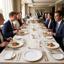 Burnished Gold Plates – 300mm – Hand-Finished Gold Edge – Luxury Dining & Hospitality