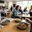 Organic Round Bowls – Grey – Durable Ceramic | 250mm | Commercial Grade – Indoor/Outdoor