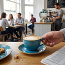 Cappuccino Saucers – 158mm Blue – Vitrified Ceramic – Café & Restaurant Use