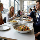Organic Walled Bowls – 232mm Grey – Super Vitrified Porcelain – Commercial Tableware