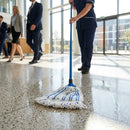 Microfibre Mop Head – 150g Blue Stripe – Lightweight & Color-Coded – Commercial Cleaning