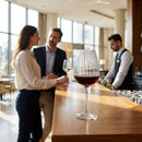 Red Wine Glasses – 700ml/23.75oz – Lead-Free Crystal, Faceted Design – Commercial & Home Use