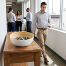 Frida Bowl – 125mm Ø – Wood & White | 250ml | Durable Material – Indoor/Outdoor Use