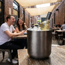 Gunmetal Wine Buckets – 210x195mm – Stainless Steel, PVD Finish – Commercial Tabletop