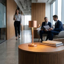 LED Cordless Table Lamp – 260mm Brushed Copper – Dimmable – Hospitality & Home