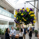 Artificial Pansies Ball – 22" – Durable Fabric | Lightweight | Indoor/Outdoor