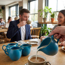 Ceramic Profile Jugs – 118ml Java Blue – Hand-Decorated Vitrified Ceramic – Beverage Service