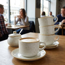 Stacking Cups – 227ml Barley White – Stackable Space-Saving Design – Hotel & Commercial Use