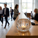 Panelled Nightlight Holders – Round – Soda-Lime Glass – Restaurants & Events