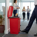 Pedal Bin – 65L Red – Hands-Free, Odor-Controlled – Commercial & Kitchen Waste