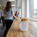 Lids for 455ml Paper Cold Cups – Secure Straw Slot – Disposable Catering Use