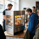 Heated Food Merchandiser – Dual Thermostat & Humidity Control – Commercial Display