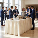 Table Top Cover – Cream – Plissé Style | Durable Fabric – Indoor Use