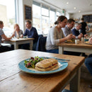 Steelite Rio Blue Slimline Plates – 230mm – Durable Ceramic | 6mm Thickness | Commercial – Indoor