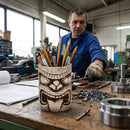 Tiki Mug – 450ml – Ceramic | Coffee Brown – Indoor/Outdoor