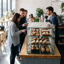 Glass Display Cabinet – 900mm Wide – All Glass Construction – Commercial Food Merchandising