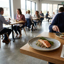 Organic Walled Plates – 257mm Grey – Super-Vitrified, Rustic Edge – Commercial Dining