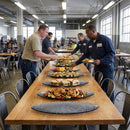Oval Glass Platters – 400mm – Smoked Glass | Durable | Commercial – Indoor/Outdoor