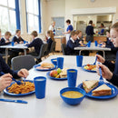 Polypropylene Plates – 230mm Blue – Durable Plastic | Lightweight | 12 Pack – Commercial