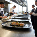 Oblong Plates – 270 x 127mm Black – Semi-Matte Glaze, Durable Edge – Commercial Hospitality