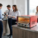 Countertop Pizza Oven – Red – Firebrick Base, 2.2kW, Electric – Commercial & Small Kitchens