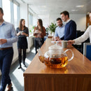 Glass Teapot – 1L Capacity – Borosilicate Glass – Pack of 6 – Hot Beverage & Cocktail Serving