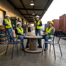 Bolero Arm Chairs – Dark Navy – Durable Fabric | Commercial Grade | Load Capacity 120kg – Indoor/Outdoor