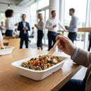 Compostable Bagasse Food Tray – 360ml – Natural Fiber – Food-To-Go & Catering