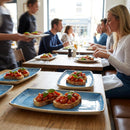 Rectangular Plates – 295 x 150mm Cornflower Blue – Hand-Finished Ceramic – Commercial & Hospitality