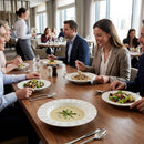 Large Rim Bowls – Taupe – 280mm – Classic Porcelain Tableware – Upscale Dining