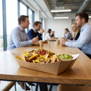 Kraft Food Tray – Medium 8x5.5 Inches – Eco-Friendly Cardboard – Food Serving & Catering