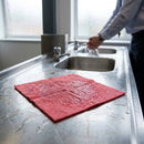 Washroom Cleaning Cloths – Red – 50 Pack | Microfiber | Absorbent | Commercial – Indoor